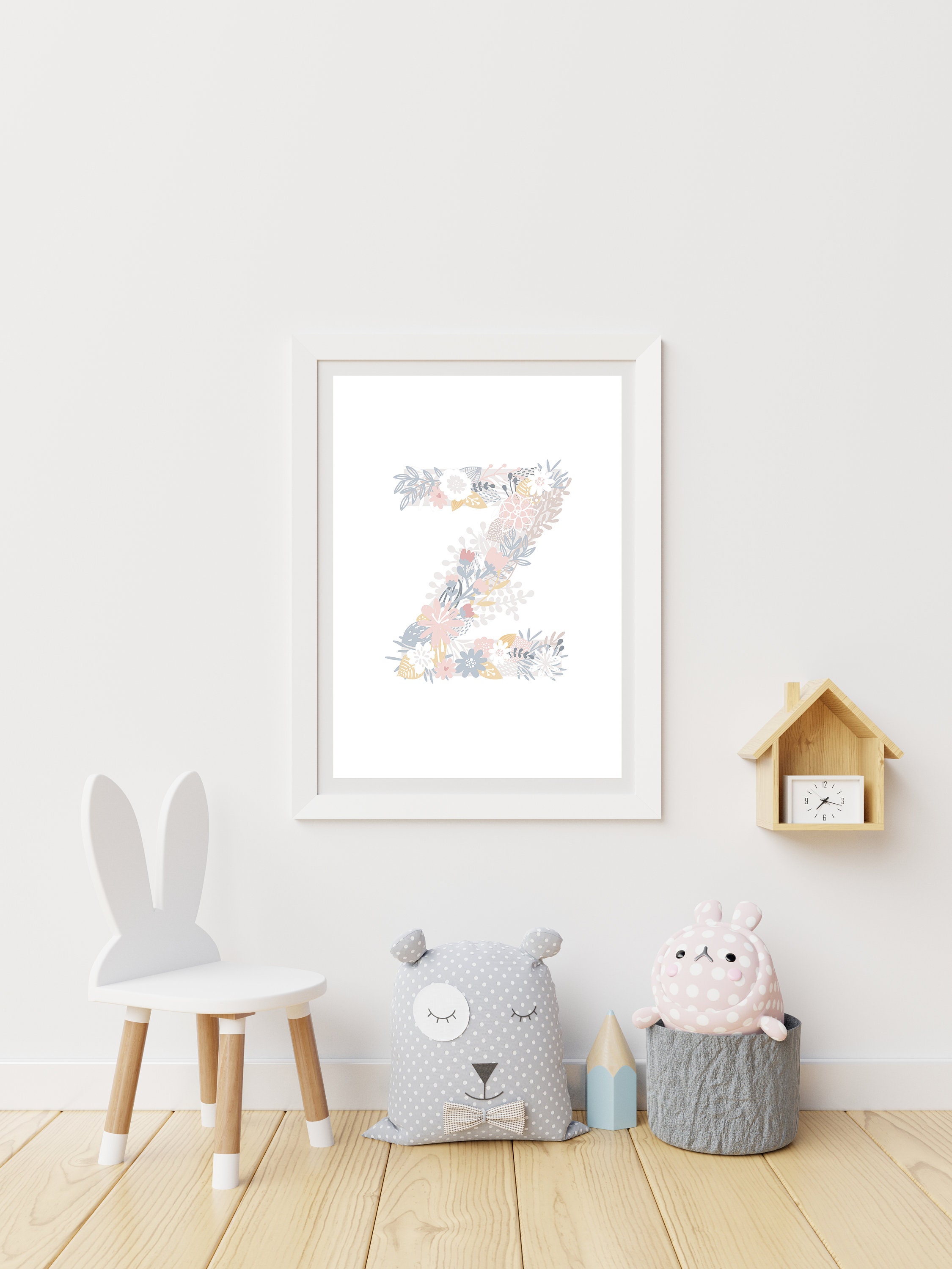 Z Printable Letter for Kids Room Decorz Letter Nursery Wall - Etsy
