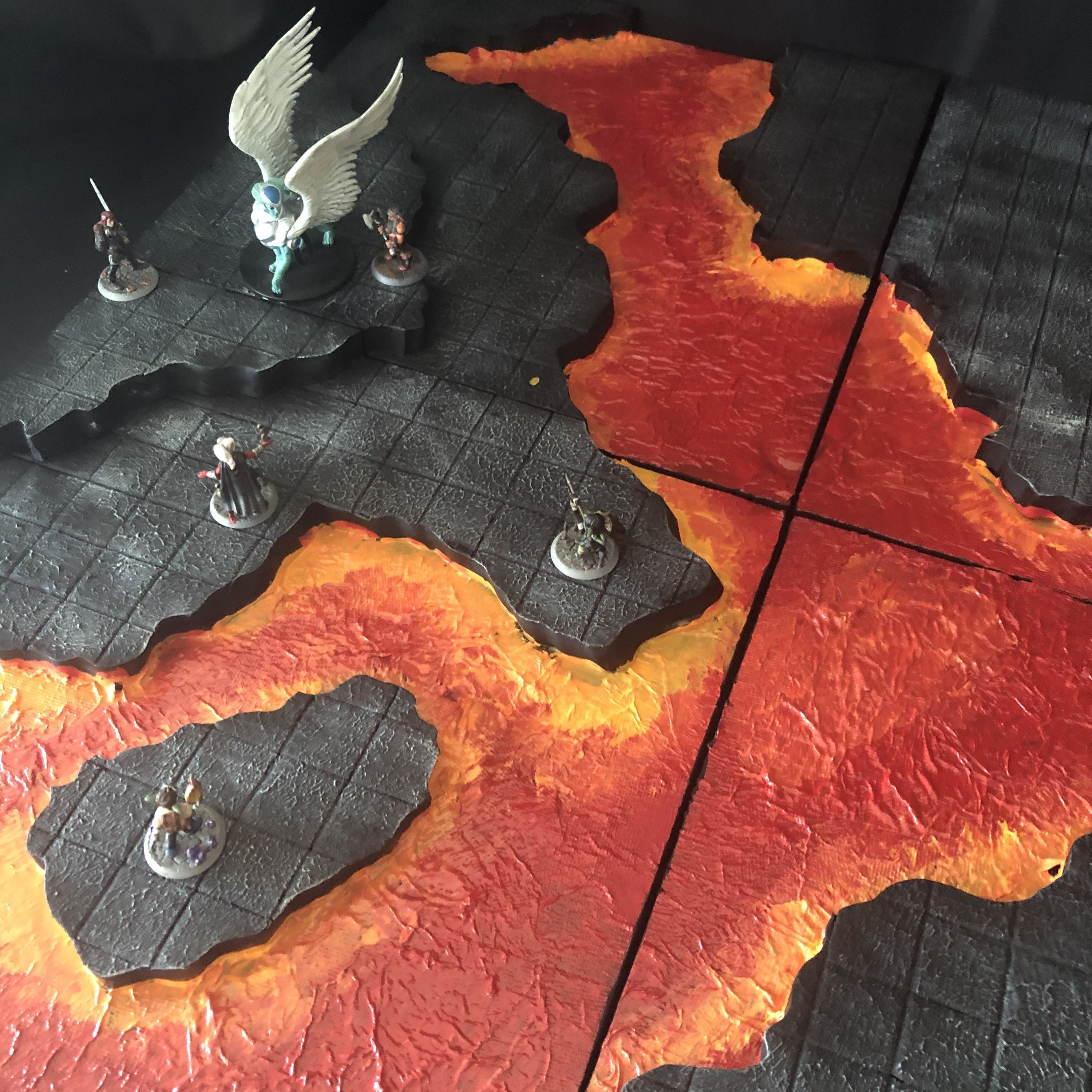Volcanic Battle Boards dnd terrain tabletop terrain Etsy