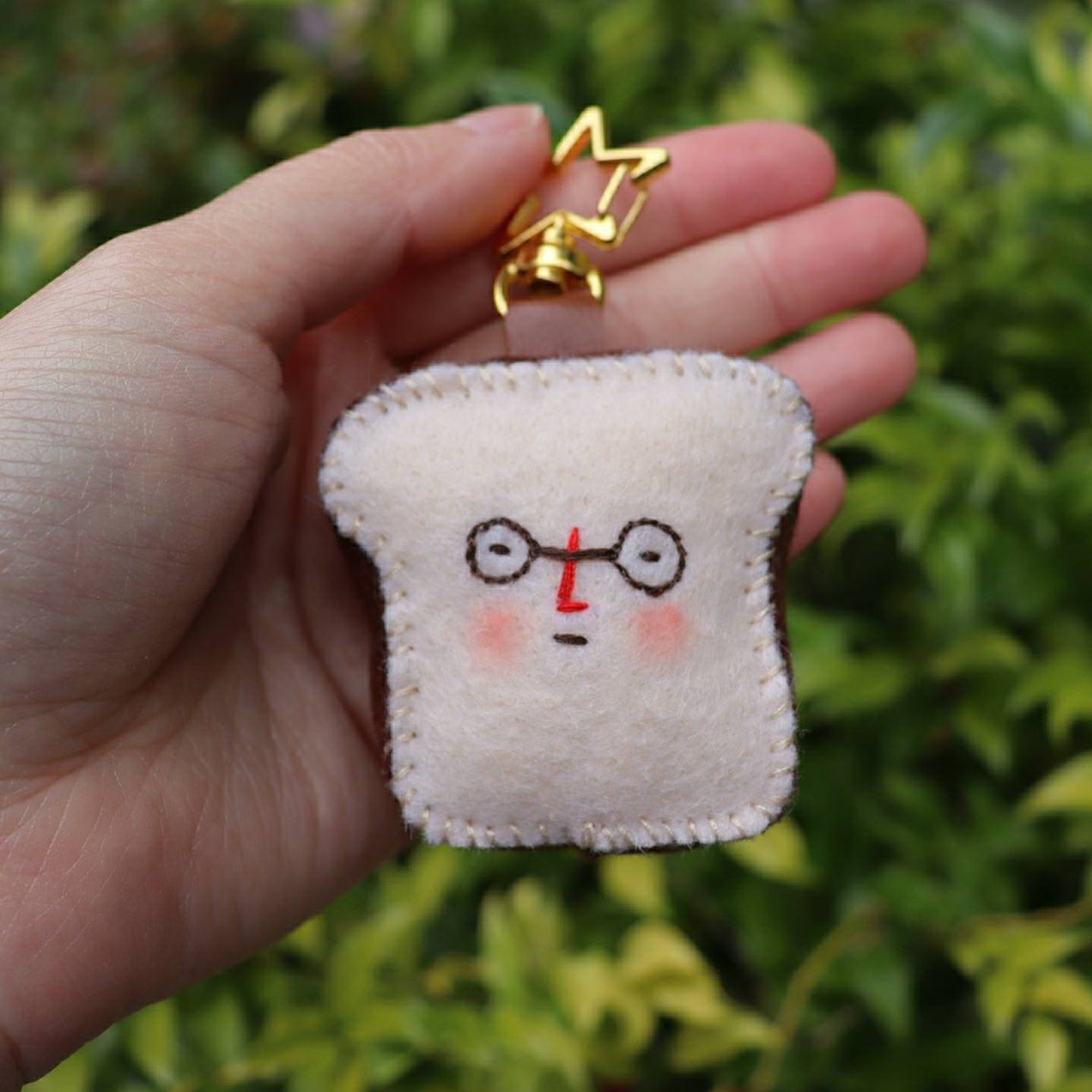 Bread Felt Keychain Cute Keychain Handmade Gift Etsy Australia