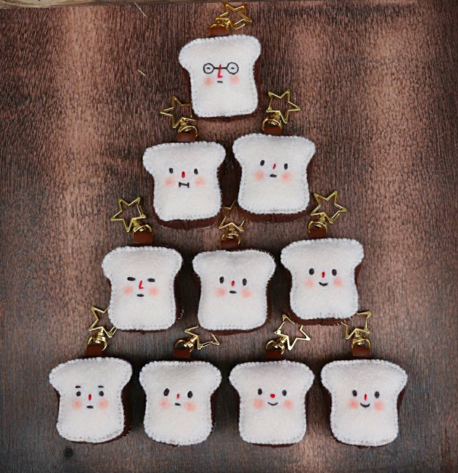 Bread Felt Keychain Cute Keychain Handmade Gift Etsy Australia