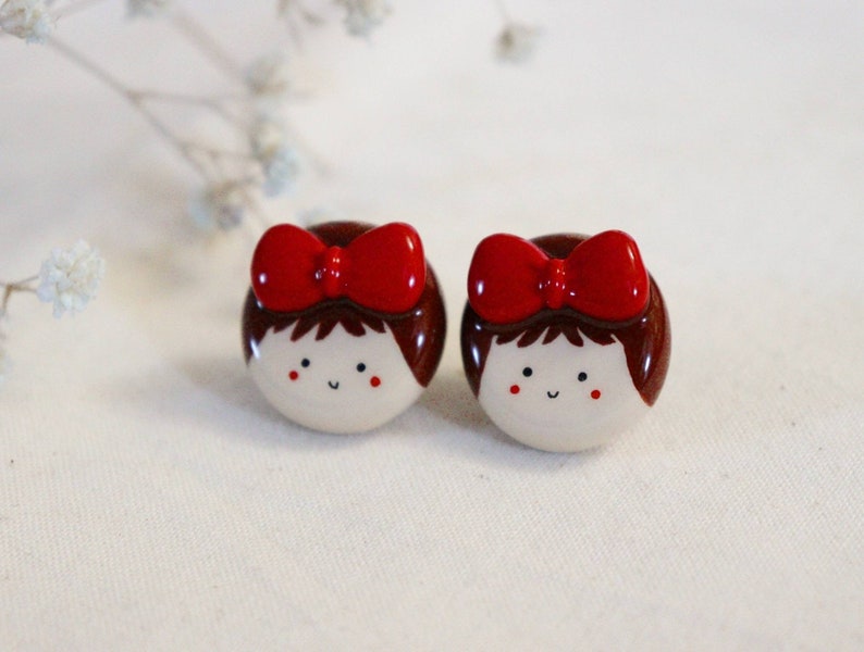 Tote Bag Pin Cute Witch Polymer Clay Pin Handmade Clay Pin