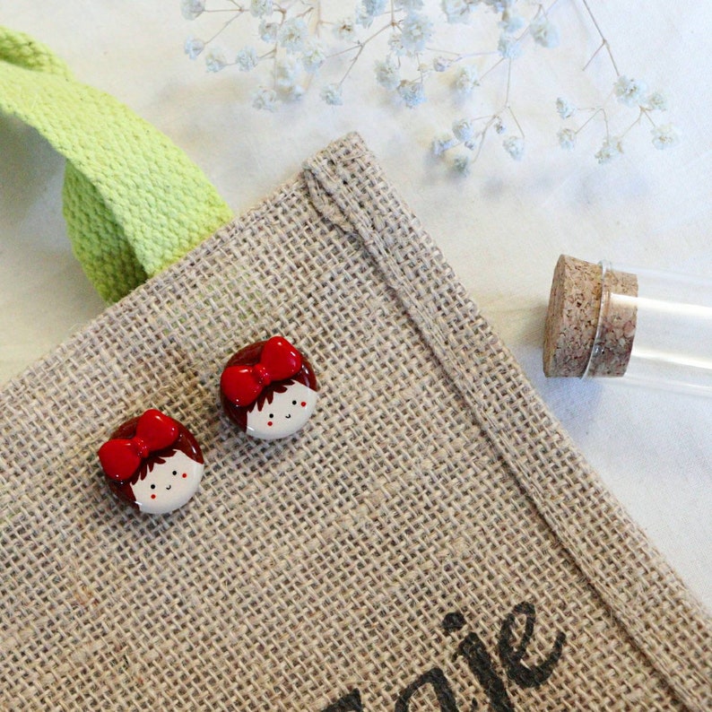 Tote Bag Pin Cute Witch Polymer Clay Pin Handmade Clay Pin