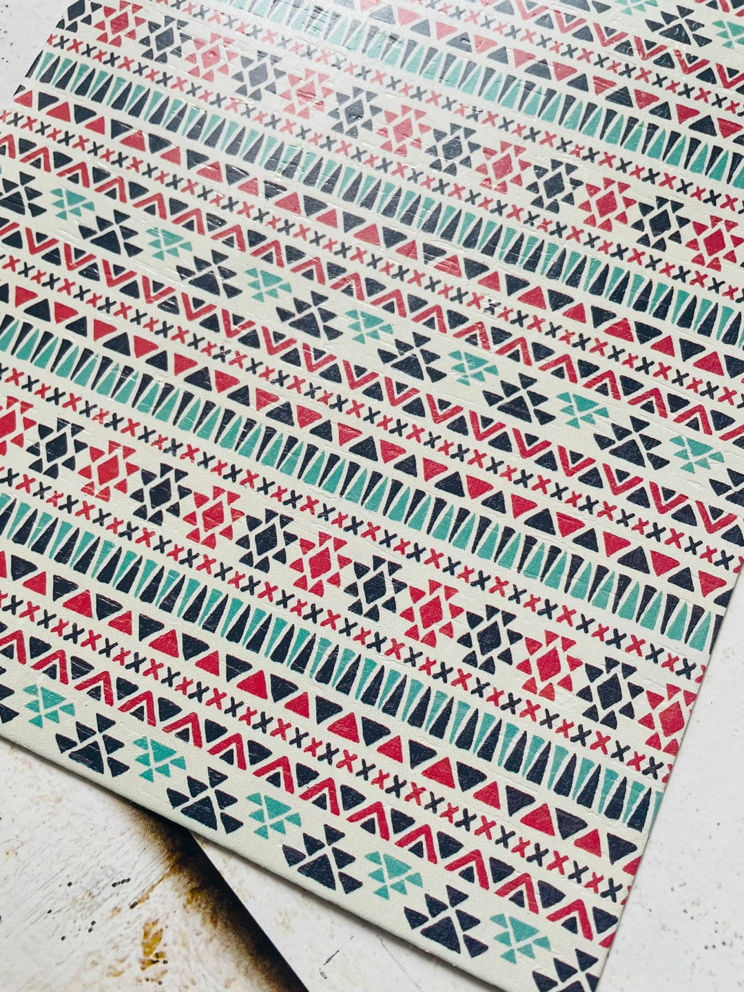 Aztec Ruins. Cork Backed Leather 8x10” - Etsy