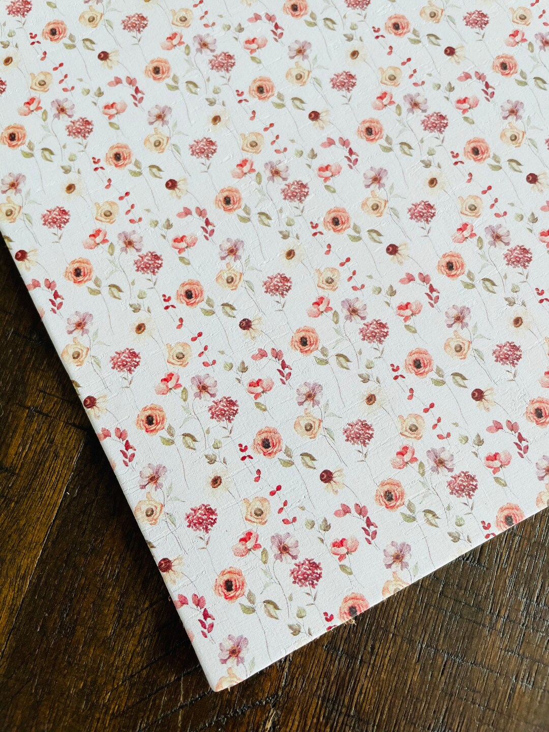 Blushing Fields. Cork Backed Leather 8x10 Etsy