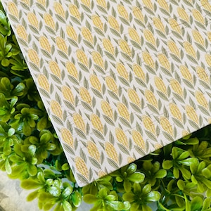 Corn on the cob! 8x10” cork backed leather