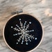 jsr1961 reviewed Snowflake Winter Christmas Holiday Hand Embroidery || Modern Folk Art Embroidery | Frozen