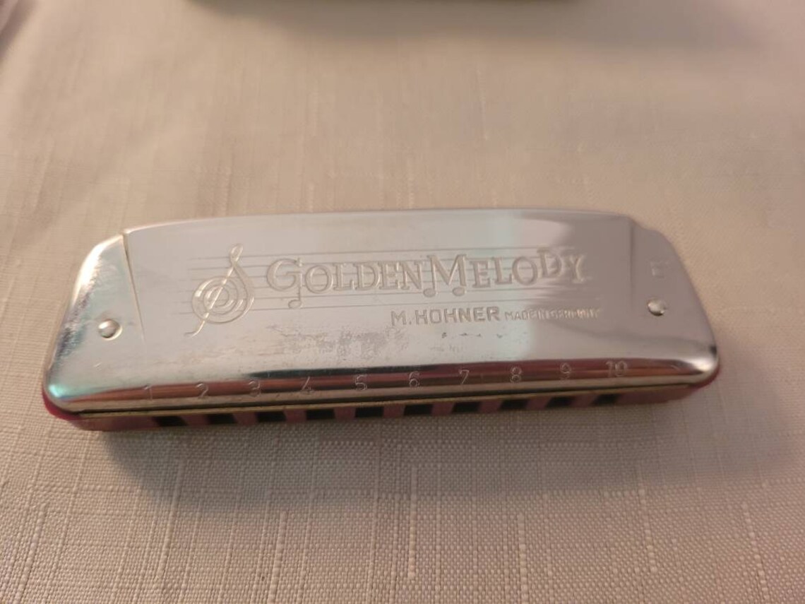 Vintage M. Hohner Golden Melody Harmonica No. 542 Key of Eb Etsy