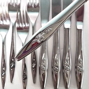 Oneidacraft Lasting Rose Stainless Flatware Deluxe Replacement Pieces