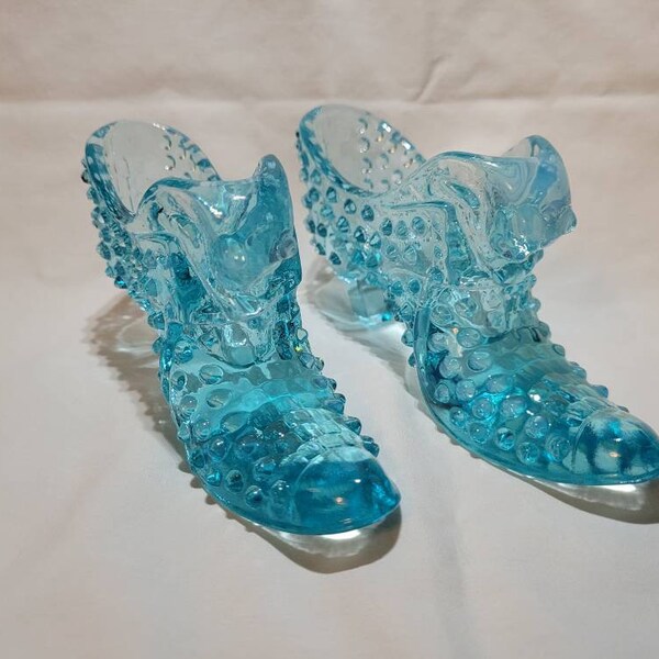 Fenton Glass Slipper Etsy