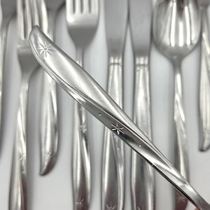 Vintage Oneida Twin Star Stainless Flatware, Mid-Century Replacement Pieces