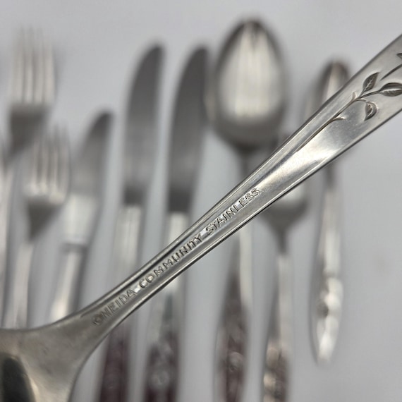 Oneida Community My Rose Stainless Flatware Deluxe Replacement