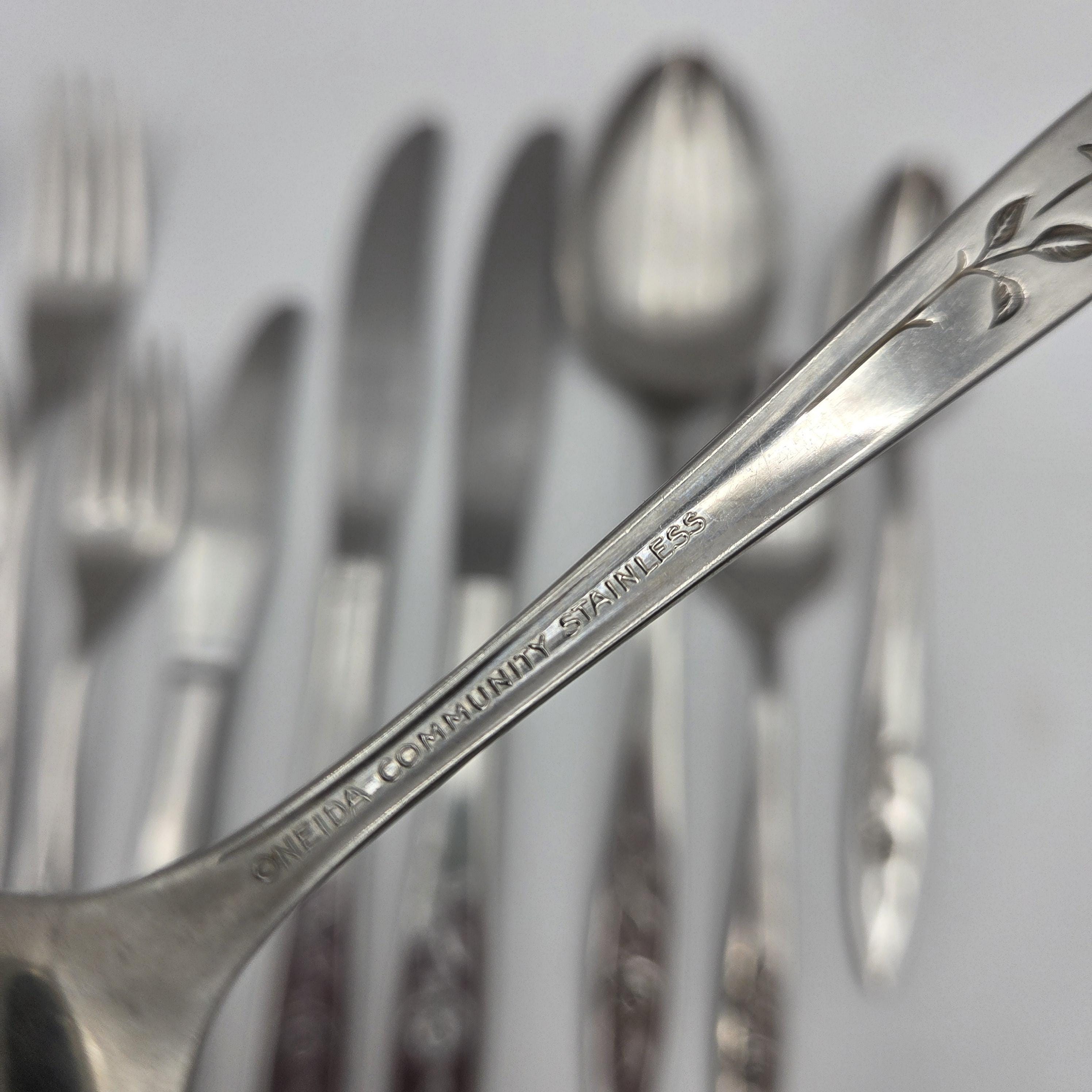 Oneida Community My Rose Stainless Flatware Deluxe Replacement