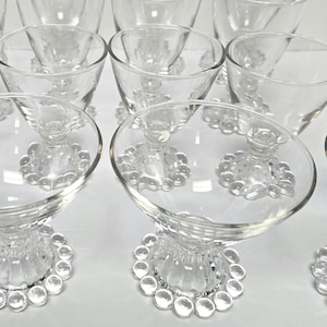 Vtg 2 Berwick Boopie Glass Set Water Wine/Juice Liquor/Cocktail Champagne glasses