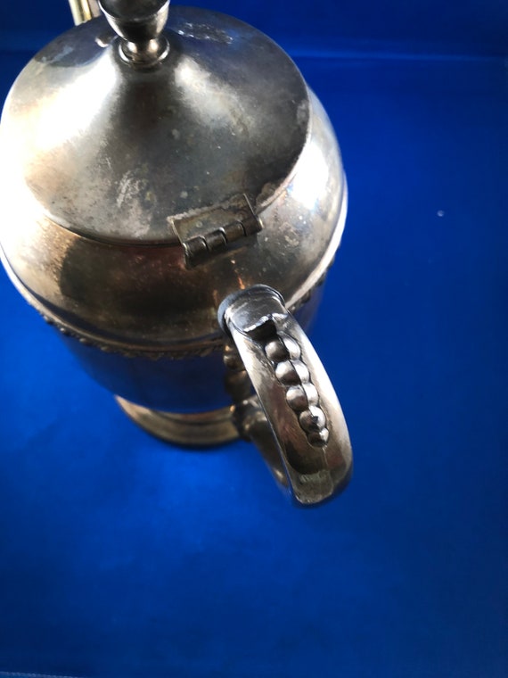 Vintage SHERIDAN Silver on Copper Teapot With Lid, Silver-plate