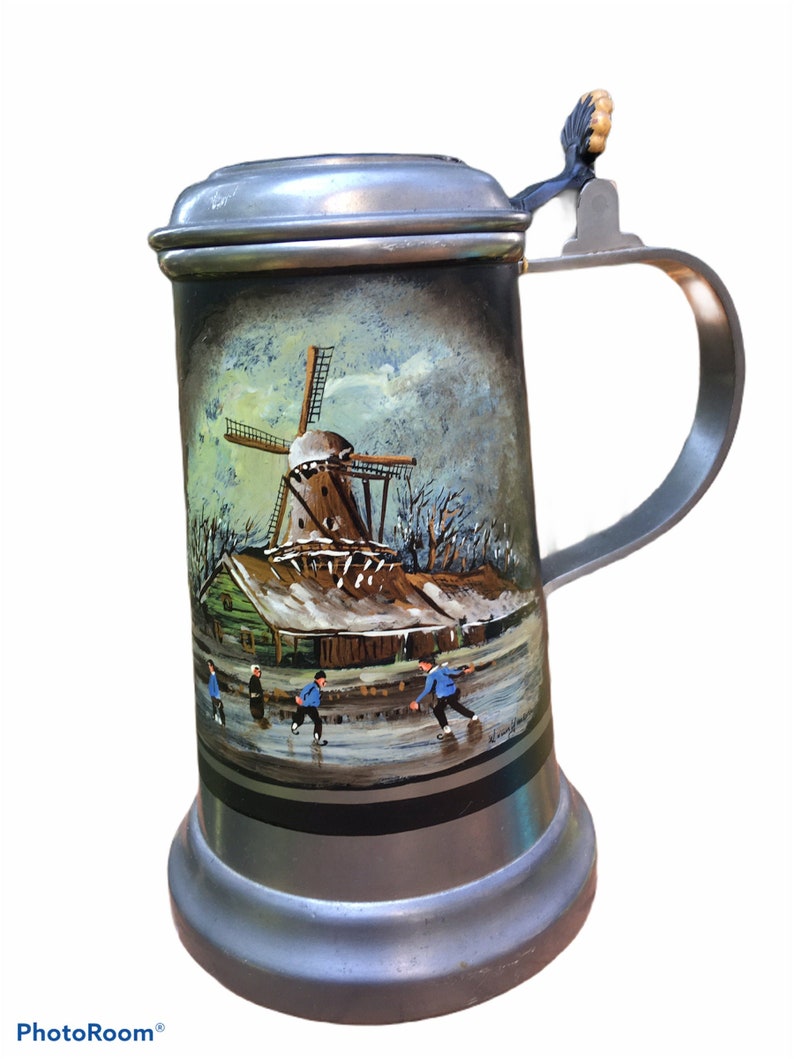 Vintage Hand Painted Kurz Tiel Holland Reines Zinn Edeltin - Etsy