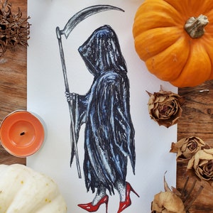 Fashion Grim Reaper- Fine Art Print