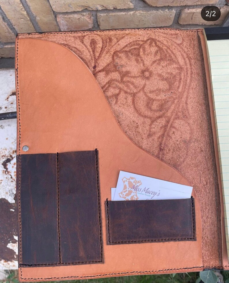 Custom Tooled Padfolios/notebook Covers Etsy