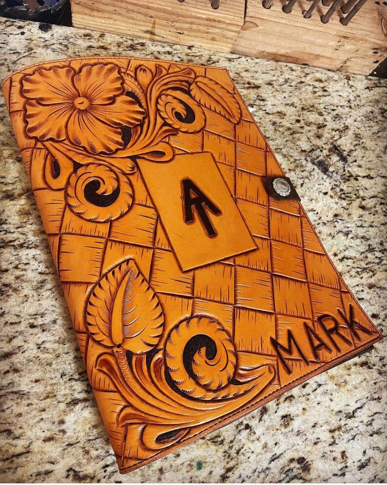 Custom Tooled Padfolios/notebook Covers Etsy