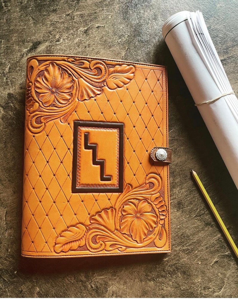 Custom Tooled Padfolios/notebook Covers Etsy