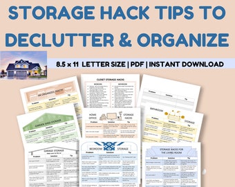 Lista de verificación para ordenar el hogar: Organización habitación por habitación (PDF imprimible)