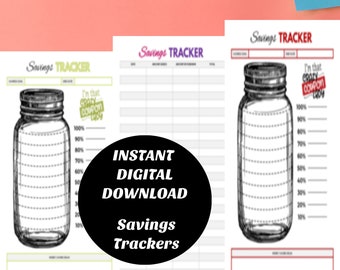 Savings Tracker Printable: Money Goal Chart (Digital Download)