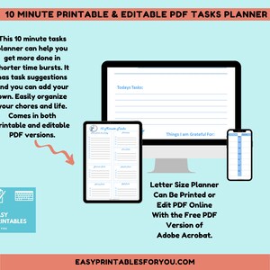 Task Tracker Printable, Task Planner, Editable Task List, Editable to ...