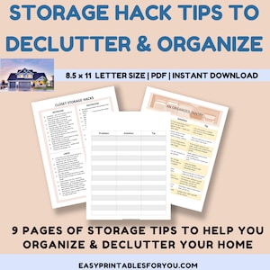 House Selling Declutter Checklist.pdf Home Declutter Checklist: Room-by-room Organization (PDF Printable) - Etsy