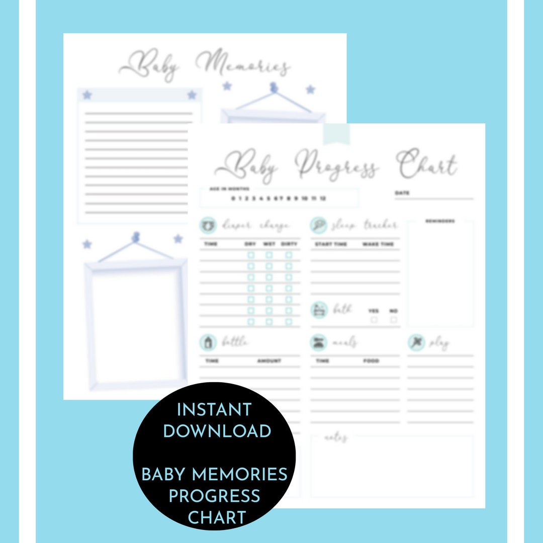 Infant Memory Graph Baby Tracker Printable: Progress & Memories Chart (digital Download) - Etsy