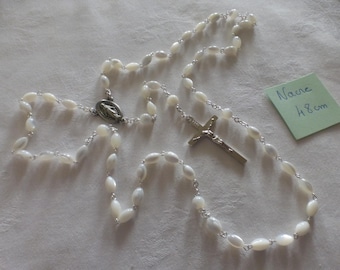 Lot De 120 Perles En Verre Vintage Rondes Blanc-vert - Inde Années 1970, Idéal Pour Création Bijoux Rétro