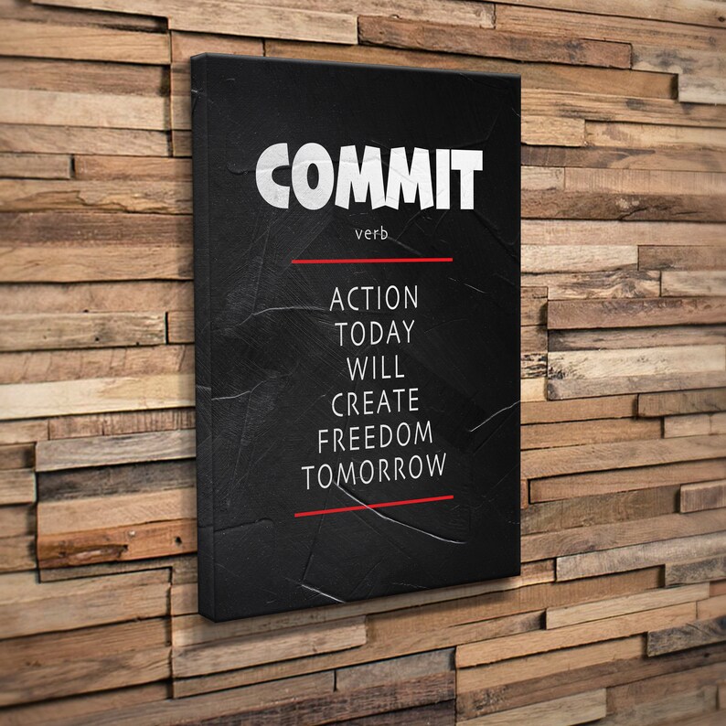 Motivational Wall Decor / Office Wall Art / Inspirational | Etsy