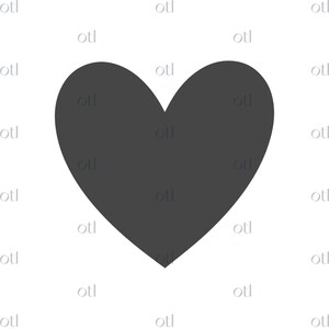 Heart SVG PNG Vector Cutting File for Cricut, Silhouette Corazon, Love ...