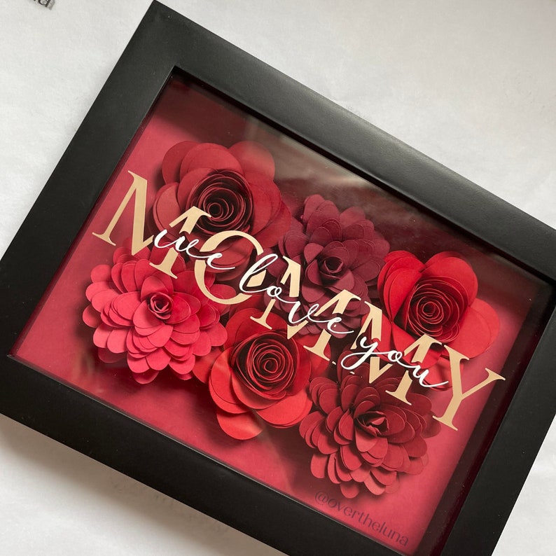 Mom "i Love You" Assorted Red Flower Box | Paper Rose Gift Box | Paper ...