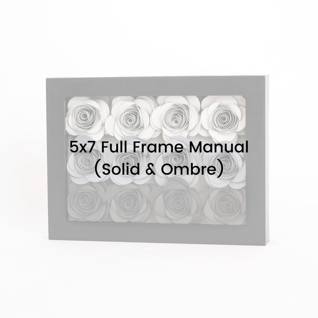 Paper Flower 5x7 Full Frame Manual & Template - Etsy