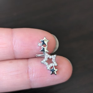 Star Ear Cuff No Piercing, cartilage ear cuff, Celestial conch cuff, Ear Cuff No Piercing, Cartilage Hoop, Starburst Conch Cuff, Minimalist