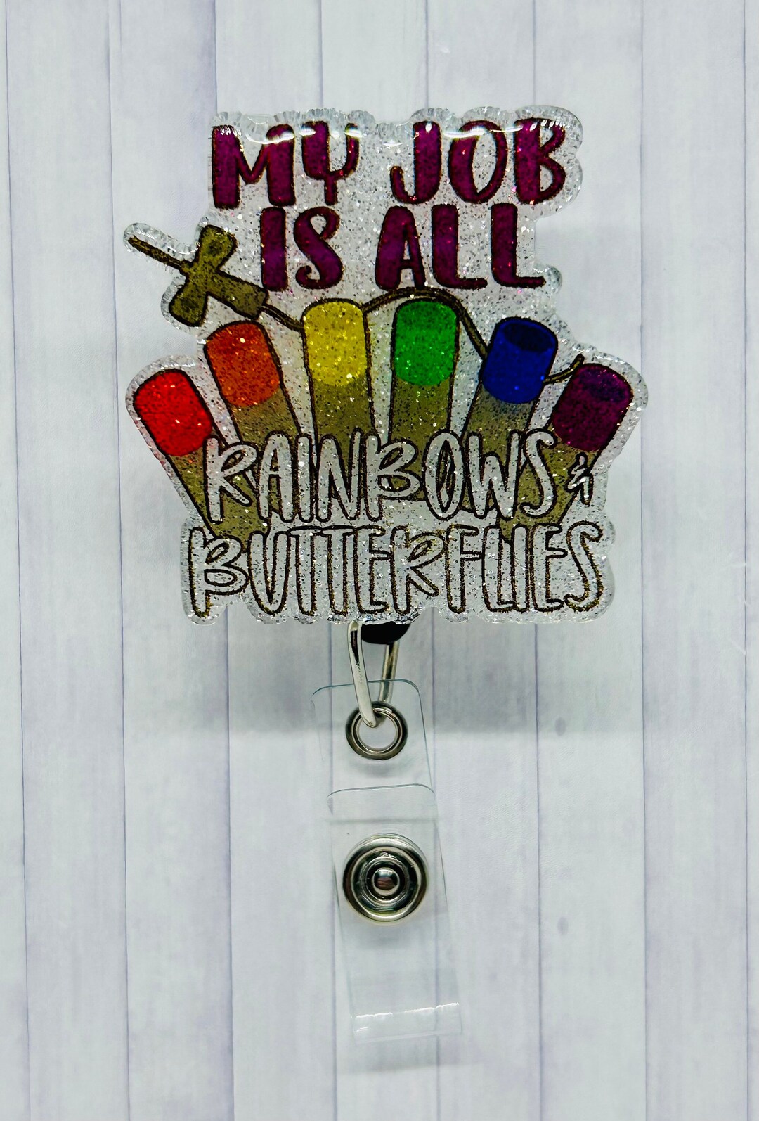 thumbnail image 2 of Needle Container Badge Reel,Phlebotomist Badge Reel,Phlebotomy Student 2 of 12