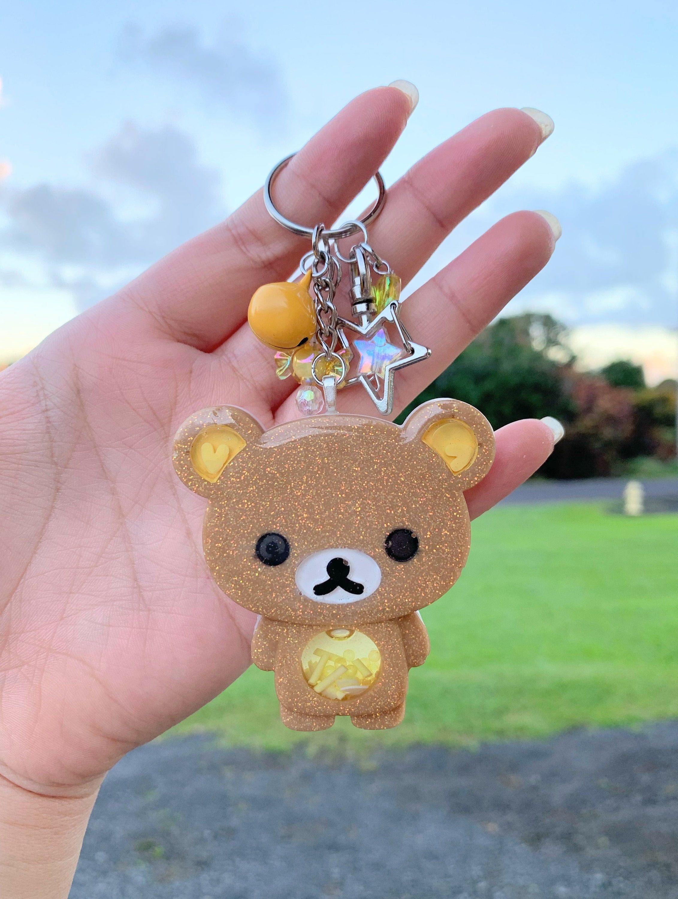 Llavero inspirado en Rilla Kawaii Bear Etsy