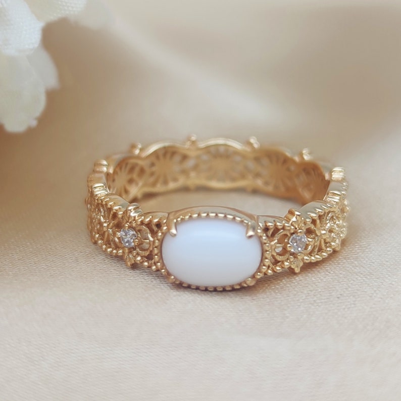 Dainty Lace Breastmilk Oval Ring, 925 Solid Sterling Silver, Gold Plating, DIY Breastmlk jewelry, Breastmilk Oval ring Gift for mother 