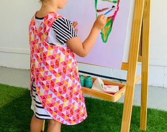 Art Smock for kids, Apron for kids, Apron with Pockets, Child’s Apron, Child’s Art Smock, Organic cotton, Organic Art Smock