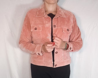 pink suede jacket mens