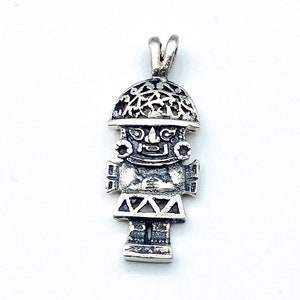 Vintage Inca Peruvian Silver Pendant