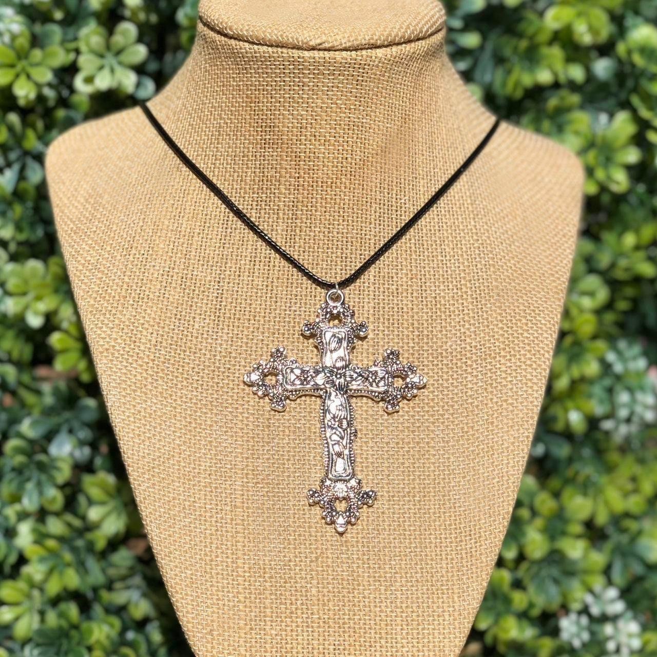 Gothic Cross Necklace Etsy
