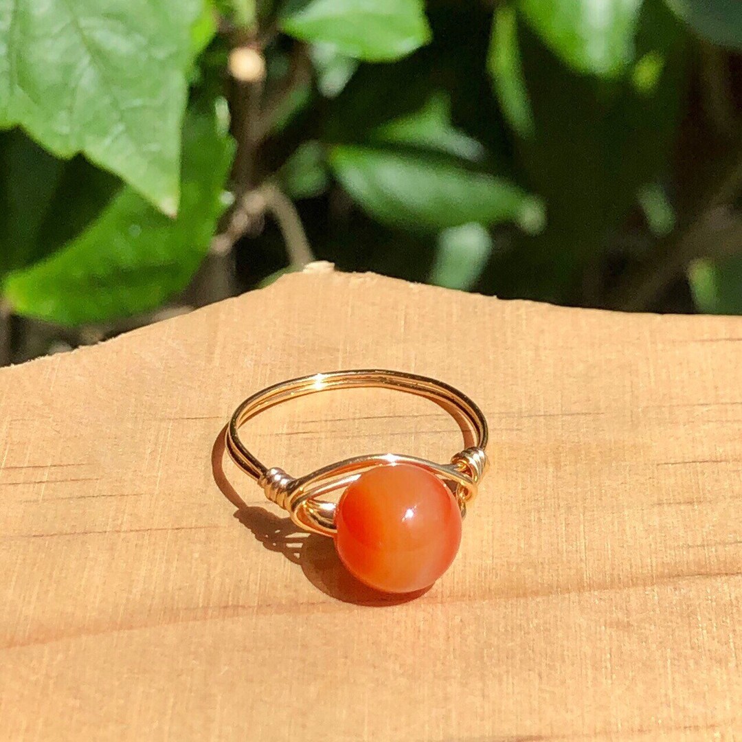 Carnelian Ring Etsy