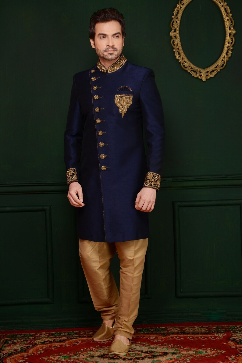 Indian Designer Groom Party Wear Traditional Embroidered Sherwani for Mens pakistani sherwani Ethnic jodhpuri Suit Indo Western