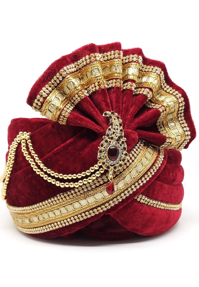Indian Wedding Special Designer Groom Turban Mens Traditional Ethnic