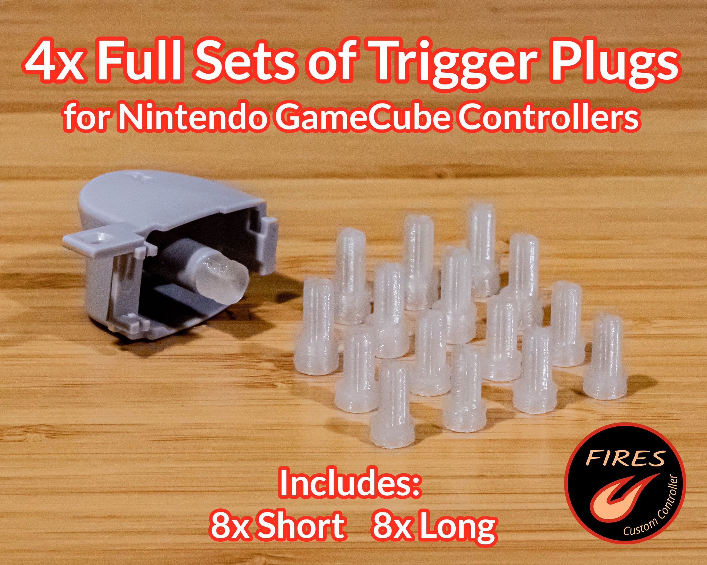 4x Full Sets of Trigger Plugs for Nintendo Gamecube Etsy