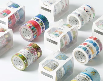 MT Tape 100th Anniversary Sets, MT Washi Tape, Mina Perhonen, Kapitza, Bluebellgray, Ichiro Yamaguchi, Ottaipnu, Sou Sou, 1 Box Of MT Tapes