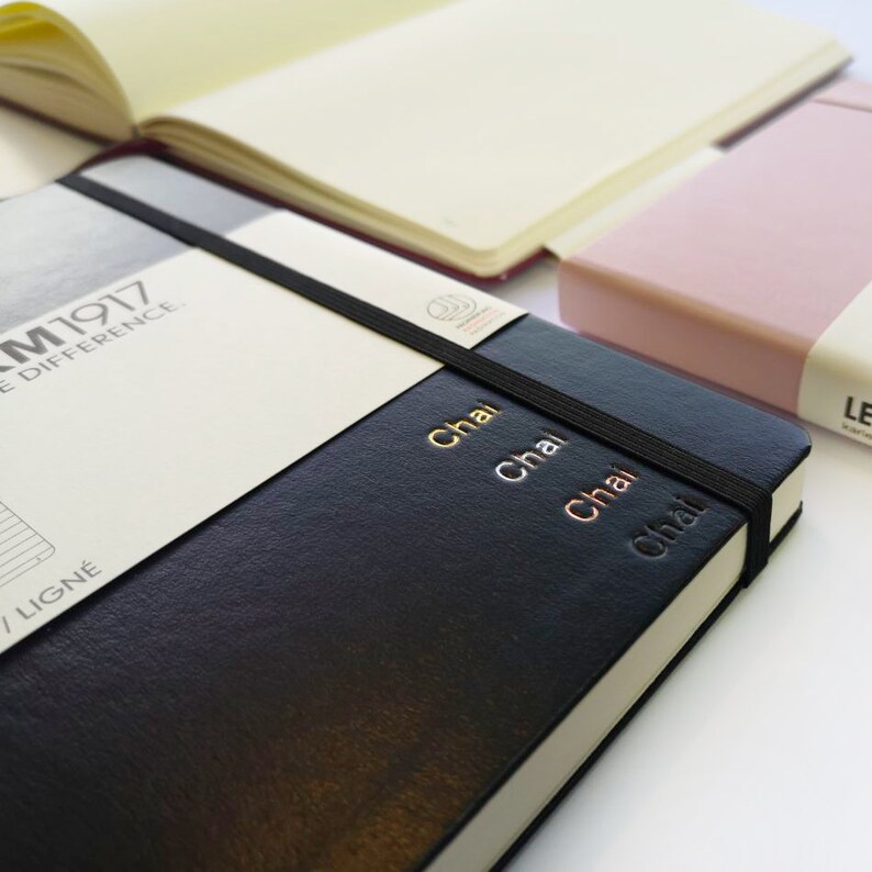 Personalised Leatherette Notebook Custom Leuchtturm1917 A5 Etsy