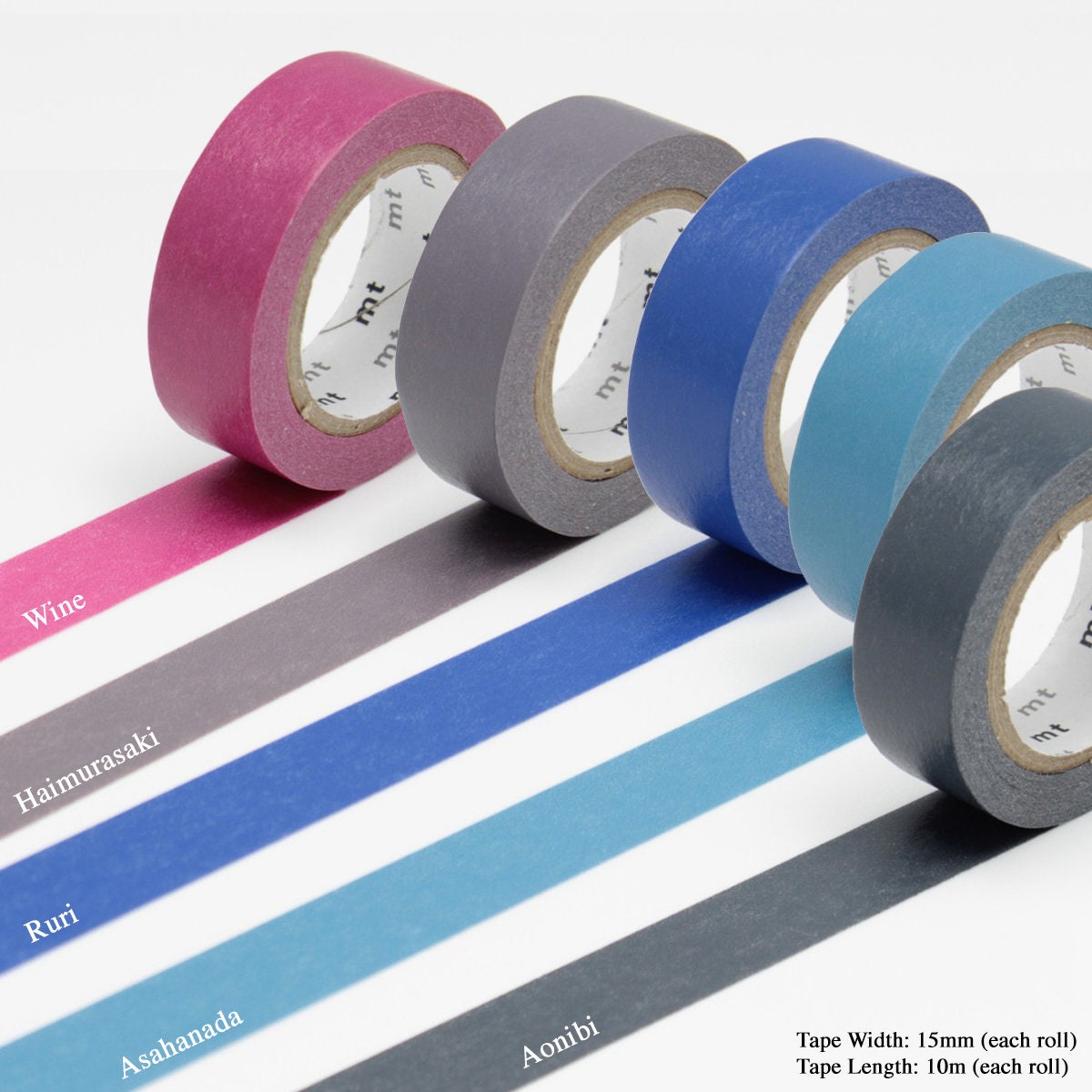 Kt0151 MT Washi Masking Tapes Set of 20 Bright Colors Mt20p0002 for sale online 