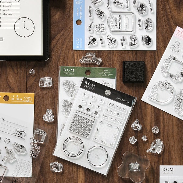 Clear Block Stamps Etsy