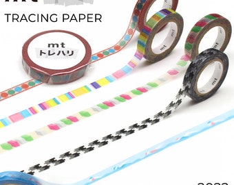 MT Trehari Washi Tape Rain (Fab Tracing Paper)